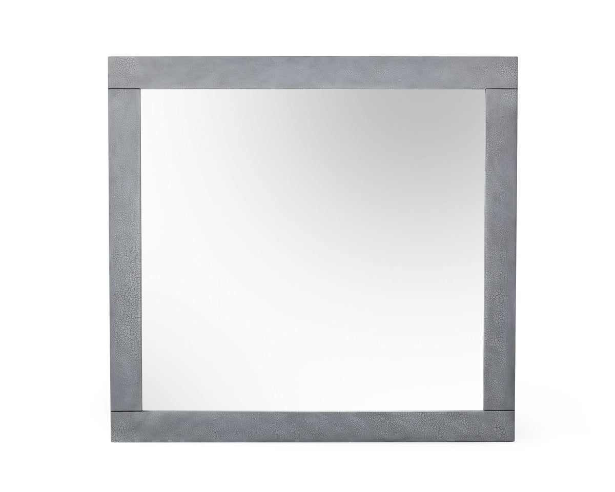 Modrest Buckley - Modern Grey Crackle Mirror