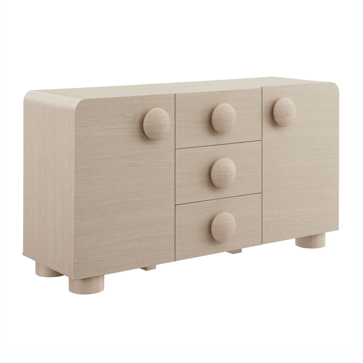 Sonnet 57" Sideboard Storage Cabinet in Ash