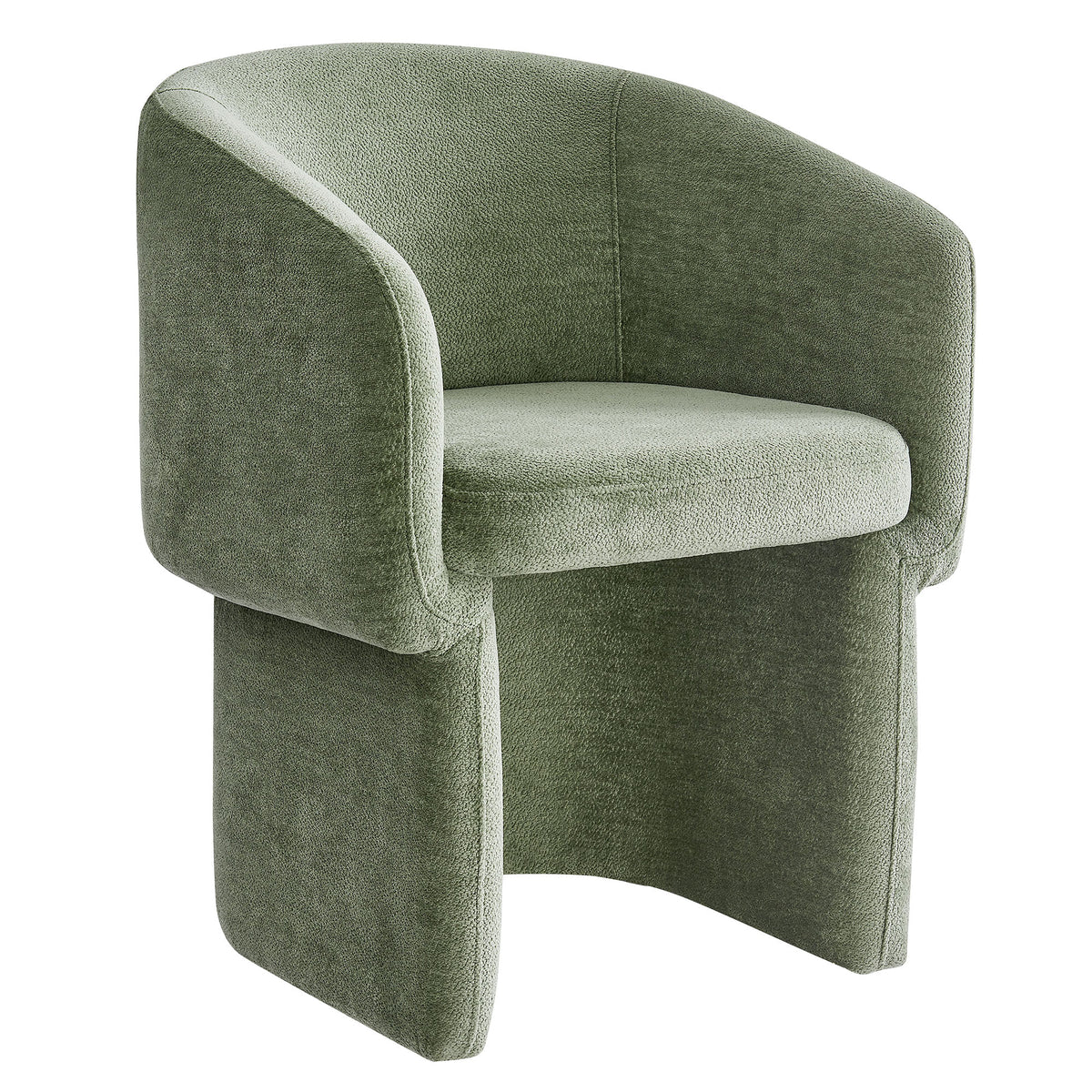 Sage Upholstered Chenille Dining Armchair