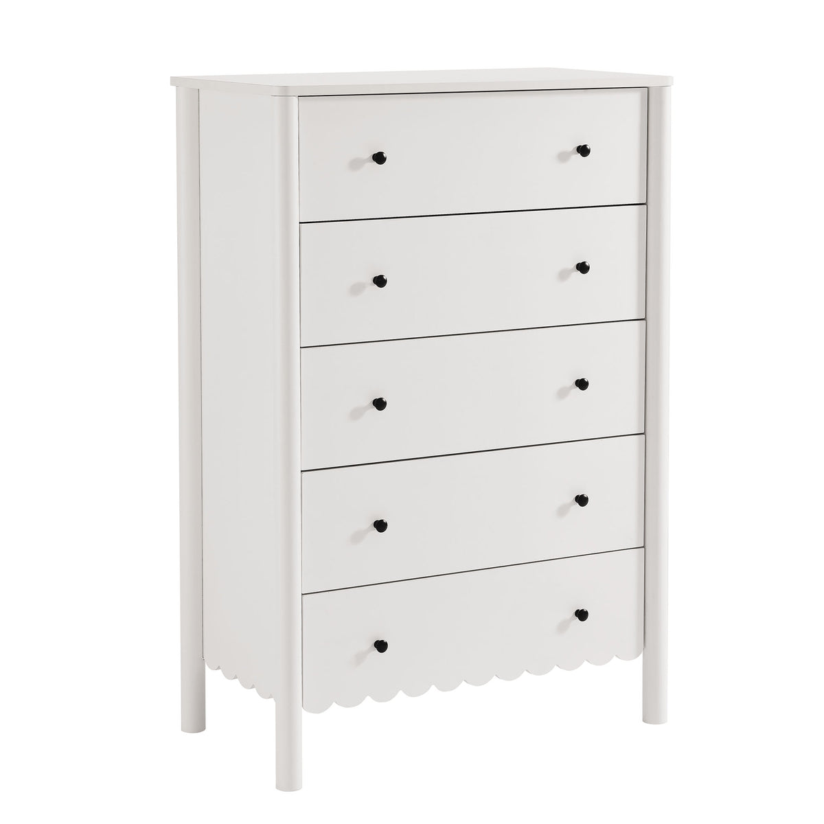 Lucine Scalloped 5-Drawer Chest