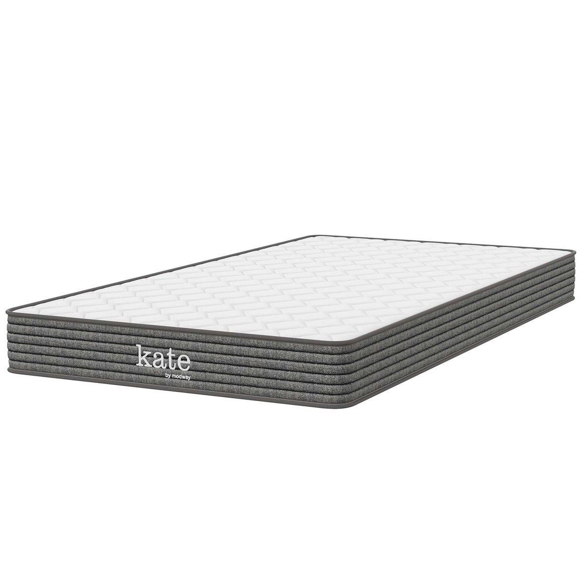 Kate 6" Narrow Twin Mattress in White