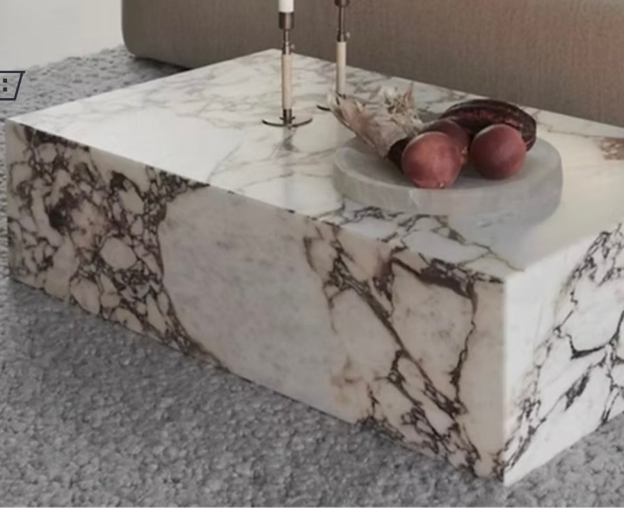 Arc Viola Marble Coffee Table