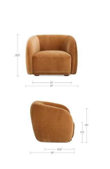 Maas Faux Mohair Chair