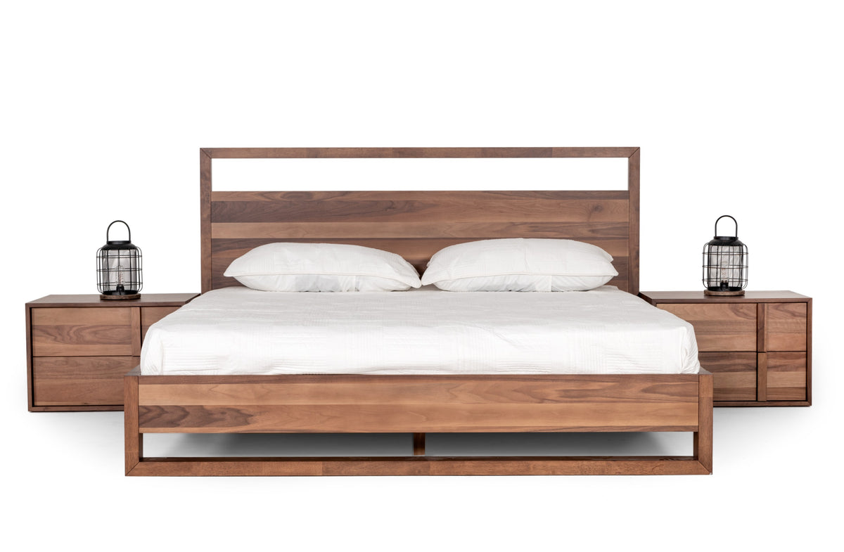 Eastern King Nova Domus Berlin - Modern Walnut Bed