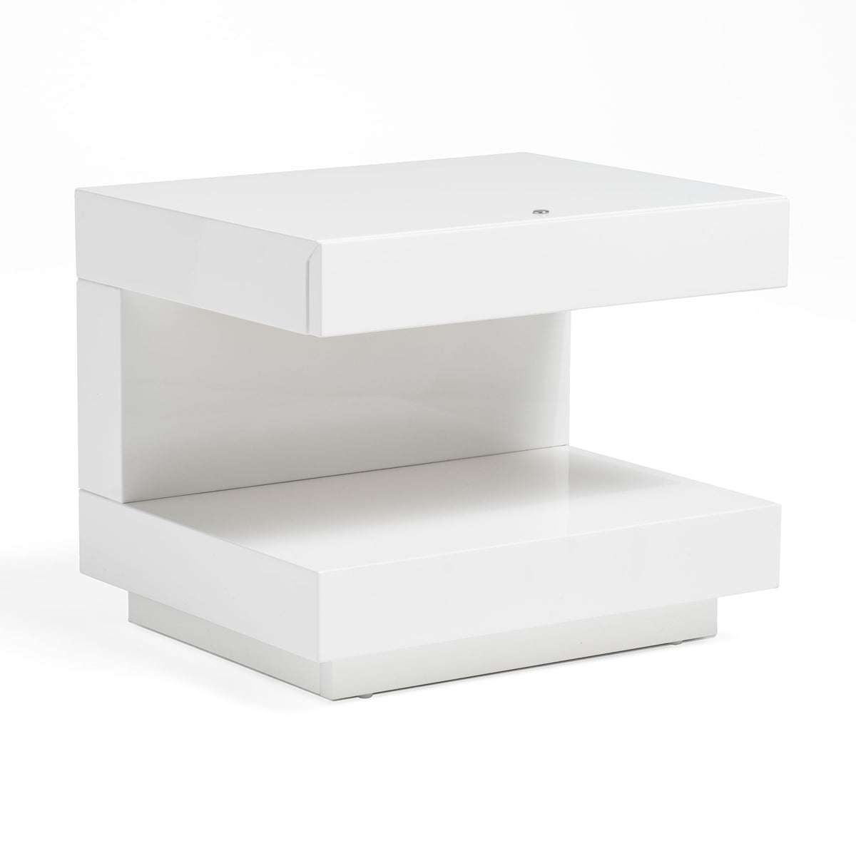 Modrest Esso Modern White Glossy Nightstand