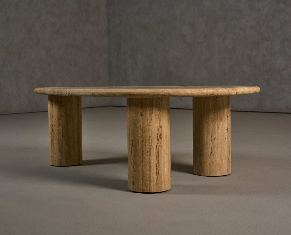 Gracie Travertine Coffee Table