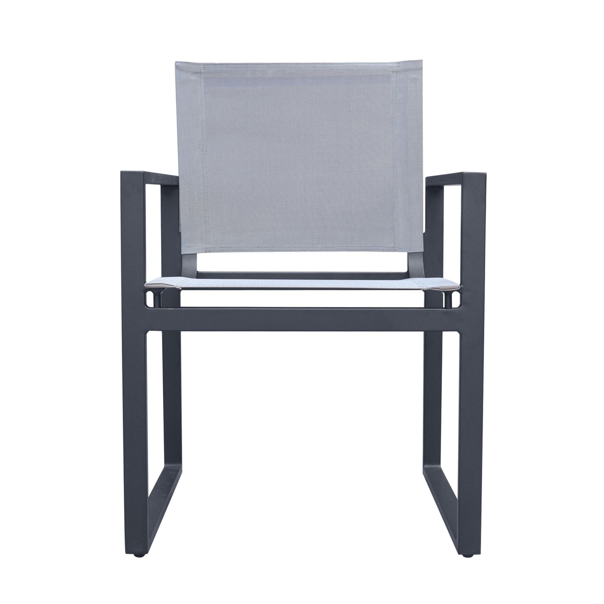 Renava Kayak - Modern Charcoal Outdoor Dining Armchair (Set of 2)