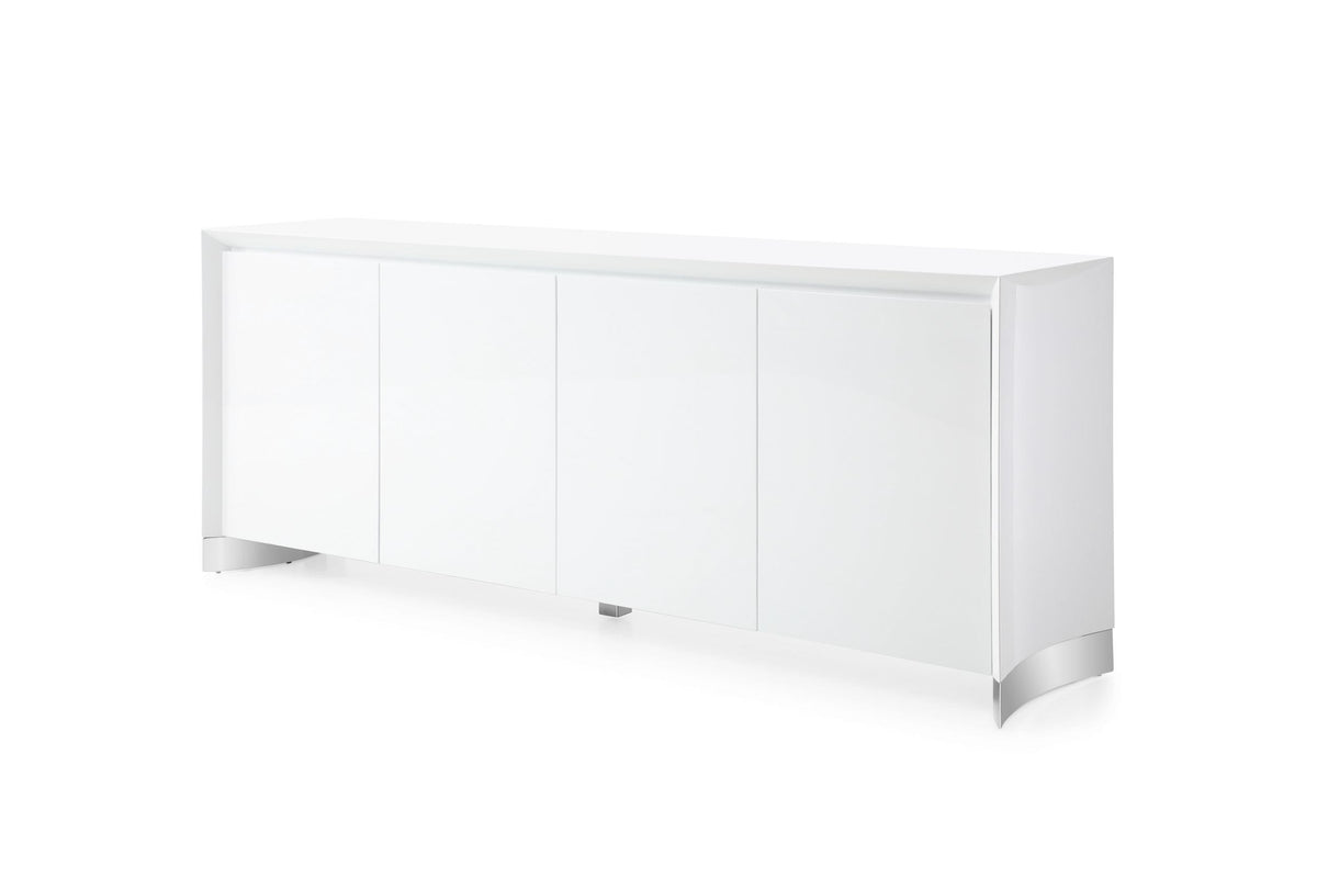 Modrest Siena - Modern White High Gloss Buffet
