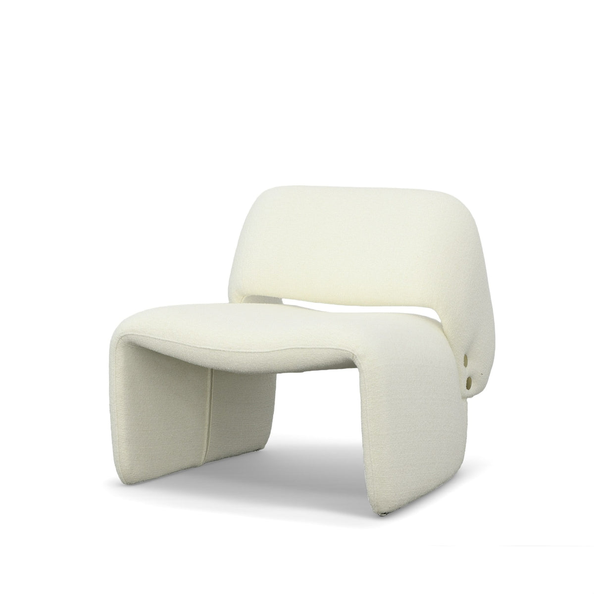 Modrest - Tristan Modern Off White Fabric Accent Chair