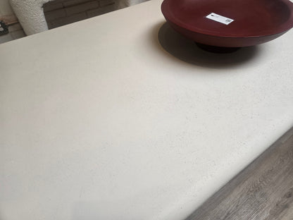 Brand New 102" White Dove Concrete Outdoor Dining Table