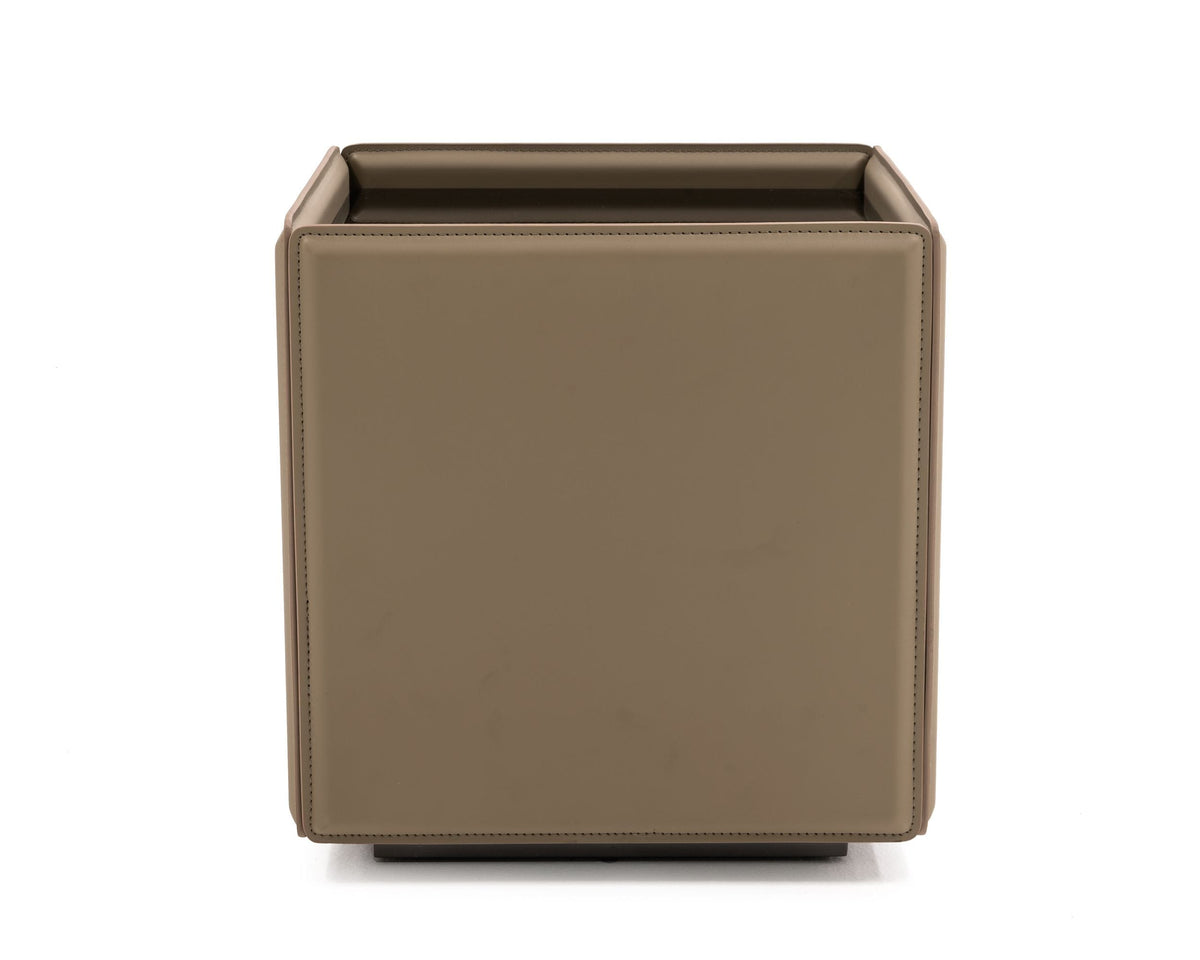 Modrest Vargas - Modern Beige Leatherette End Table