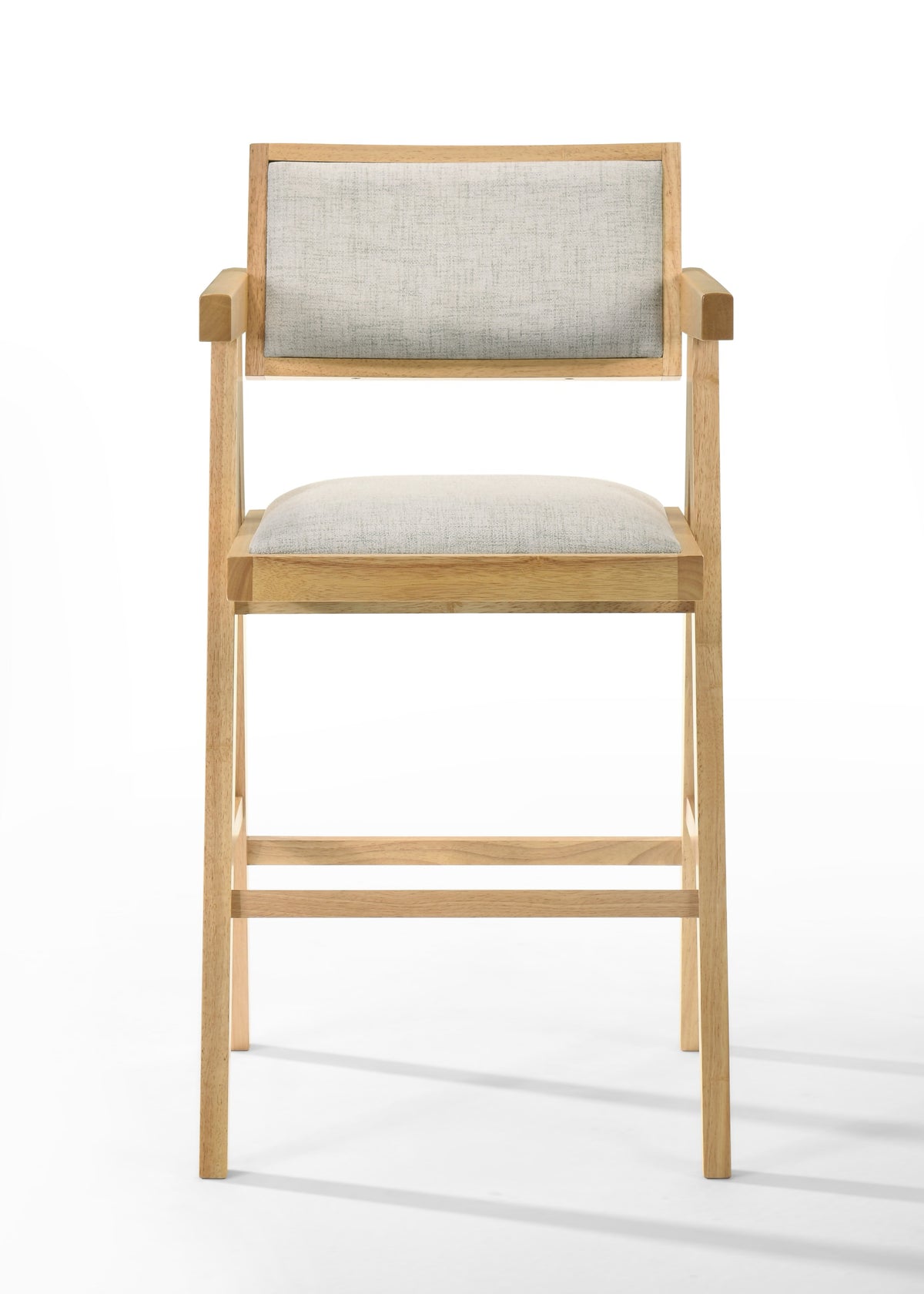 Modrest Fern - Modern Natural and Beige Counter Stool Set of 2