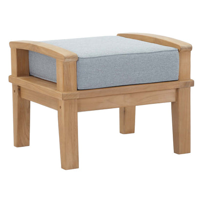 Marina 7 Piece Outdoor Patio Teak Set by Modway in Natural Gray
