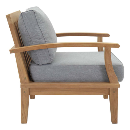 Marina 2 Piece Outdoor Patio Teak Set by Modway in Natural Gray