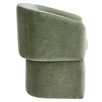Sage Upholstered Chenille Dining Armchair