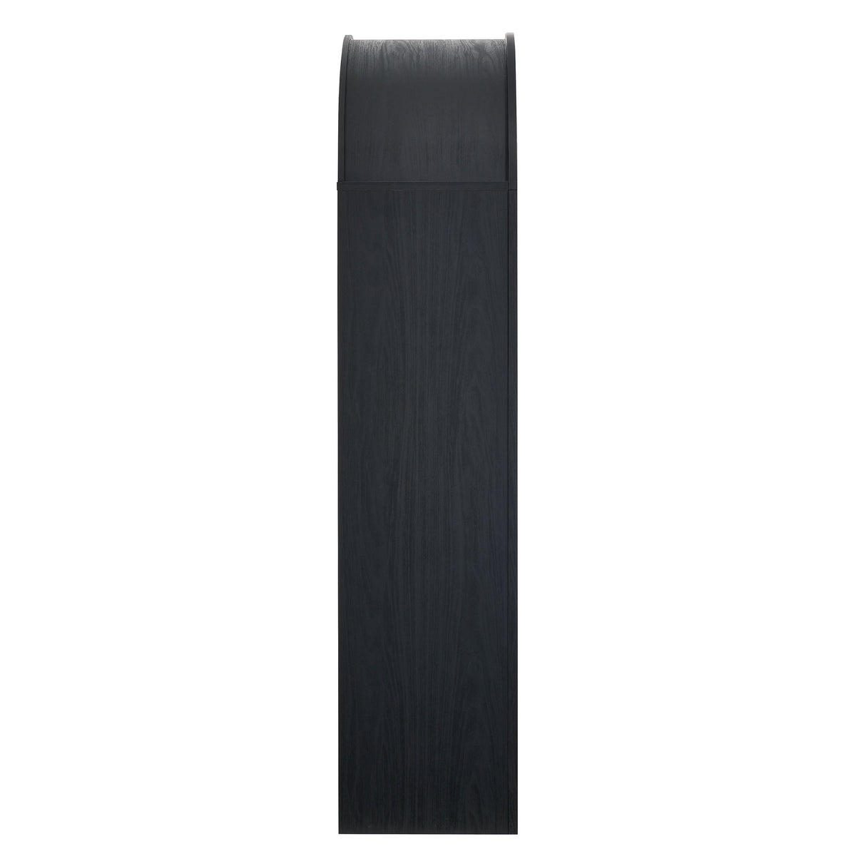 Evie Arched Wide Bookcase Display Cabinet  in Black