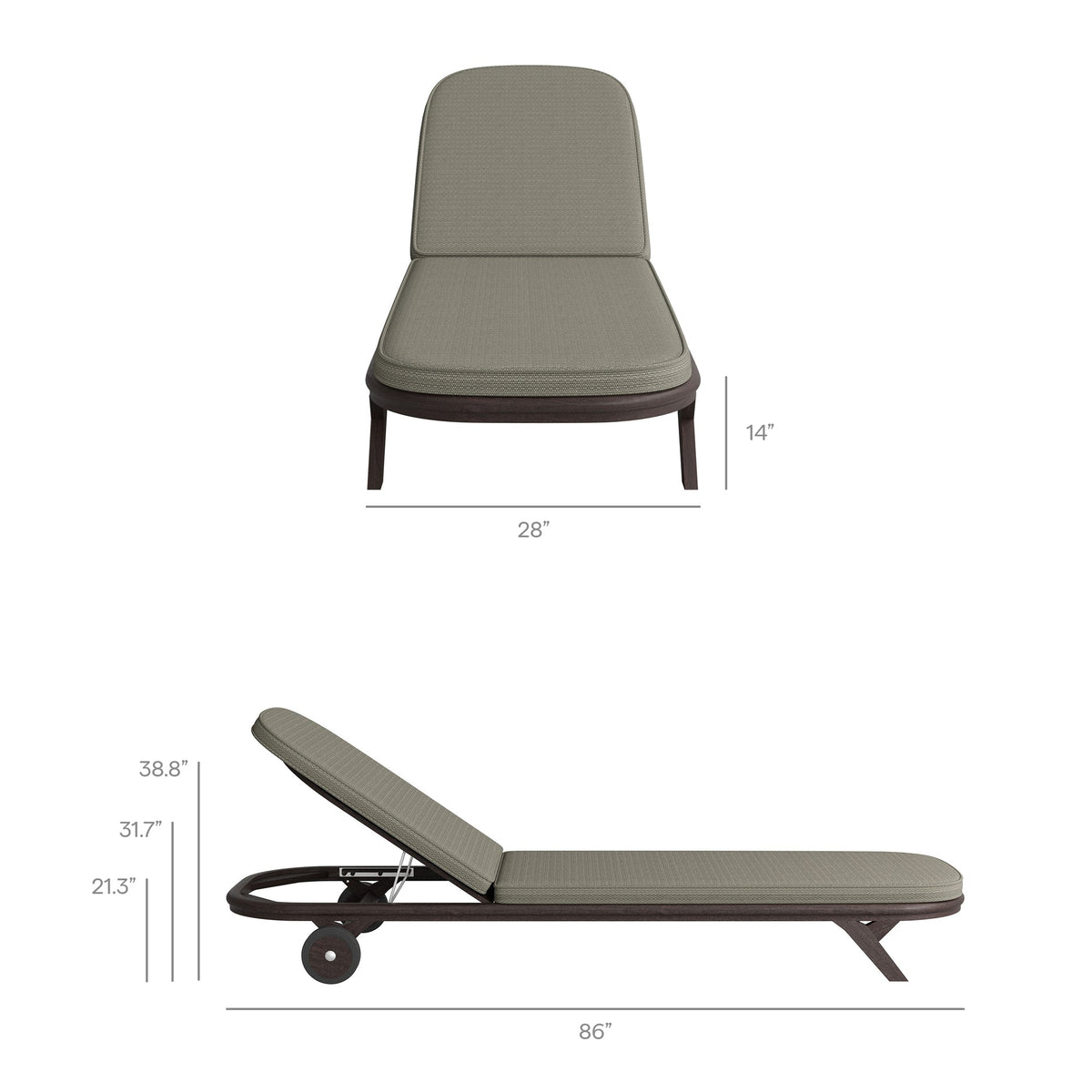 Amalfi Teak Lounger