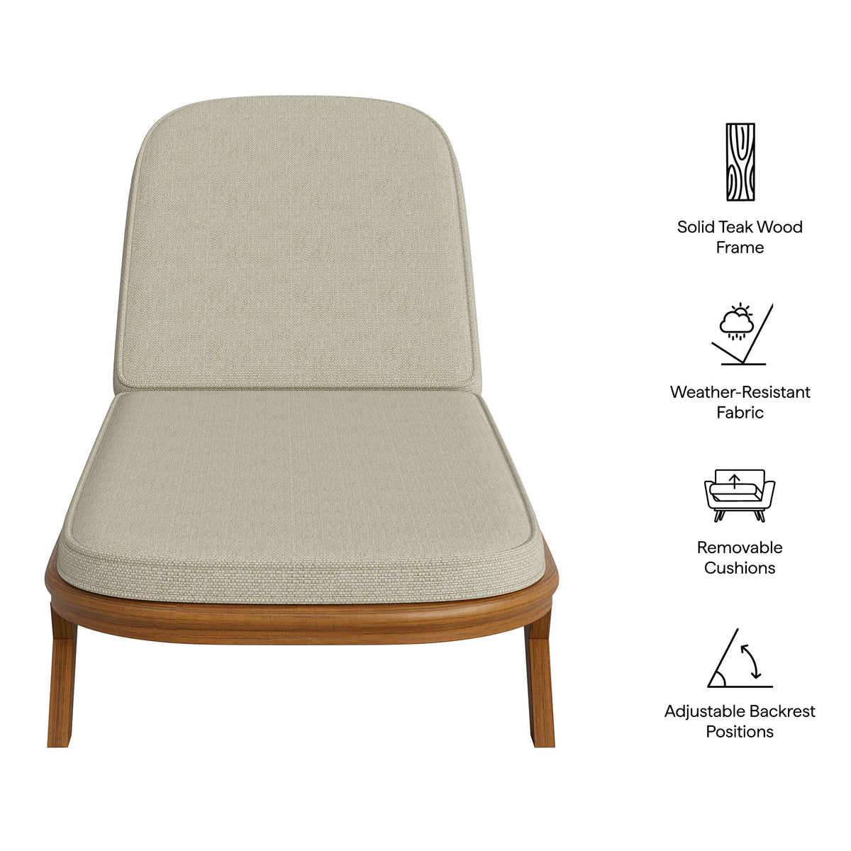 Amalfi Teak Lounger