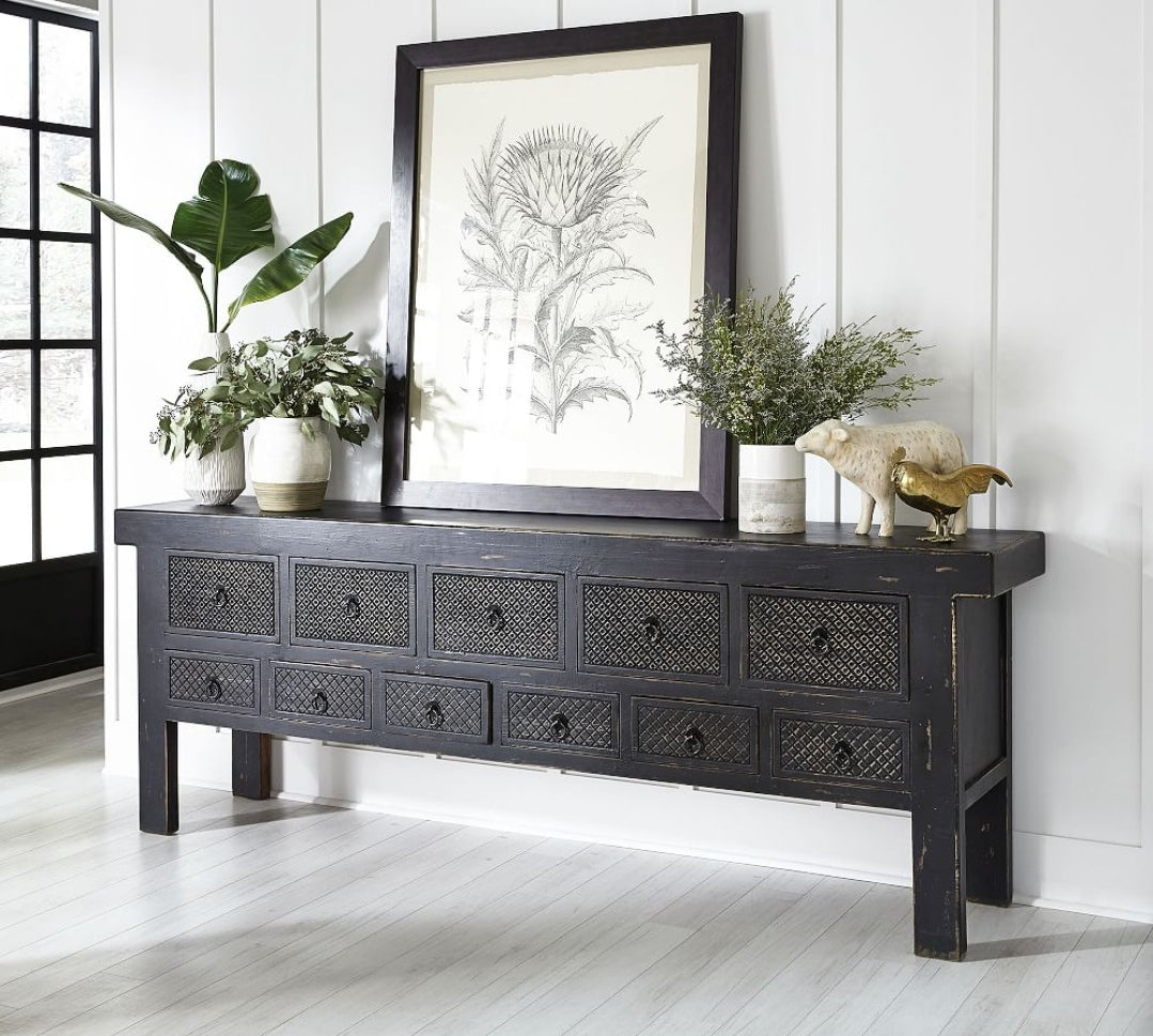 Lahey 93" Solid Reclaimed Wood Console Table
