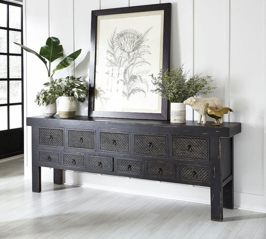 Lahey 93" Solid Reclaimed Wood Console Table