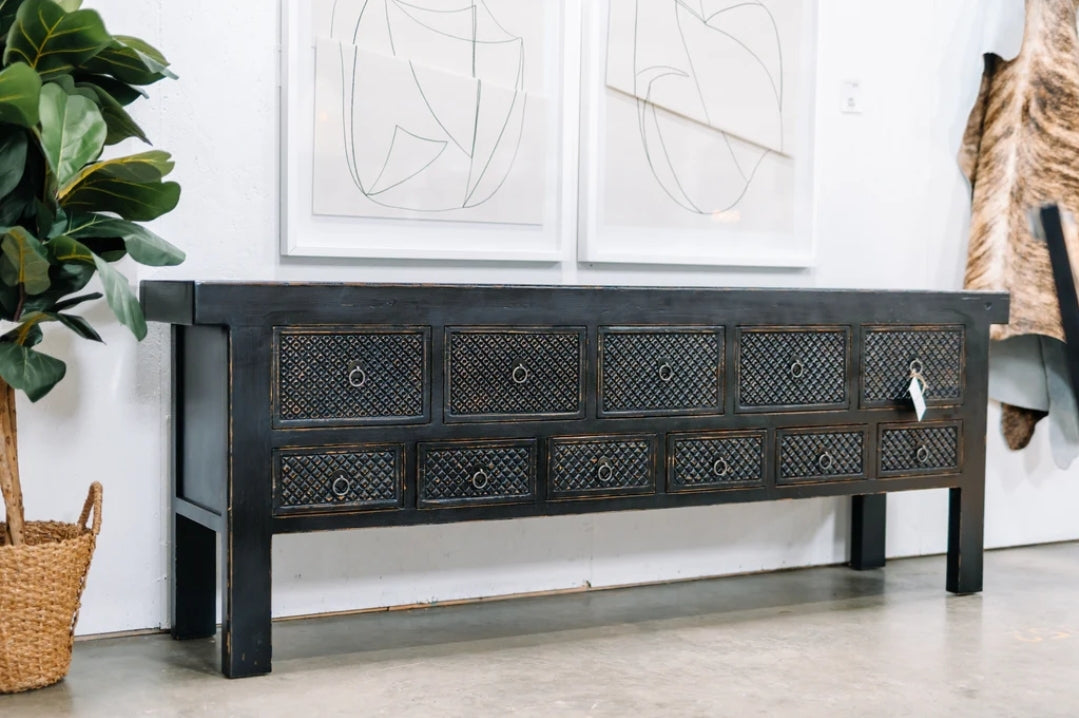 Lahey 93" Solid Reclaimed Wood Console Table