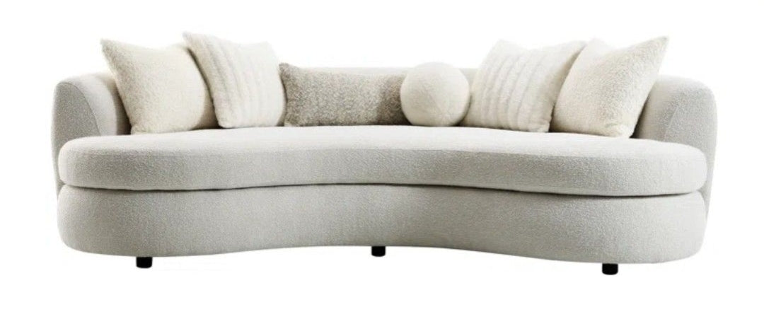 Envy ivory performance fabric with accent pillows included