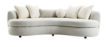 Envy ivory performance fabric with accent pillows included