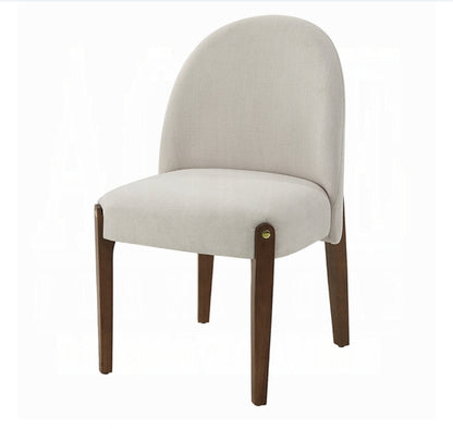 Lisbeth Upholstered Dining chair finished in walnut
