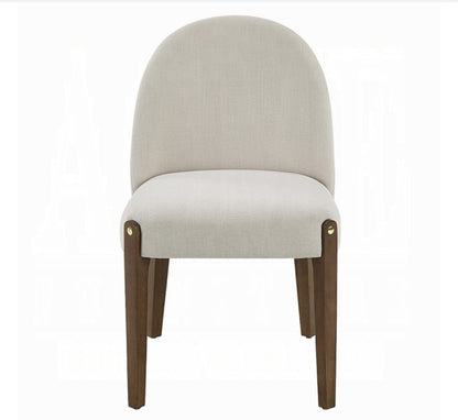 Lisbeth Upholstered Dining chair finished in walnut