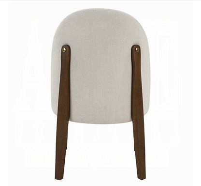 Lisbeth Upholstered Dining chair finished in walnut