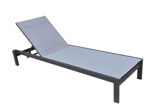 Renava Kayak - Modern Charcoal Outdoor Chaise Lounge