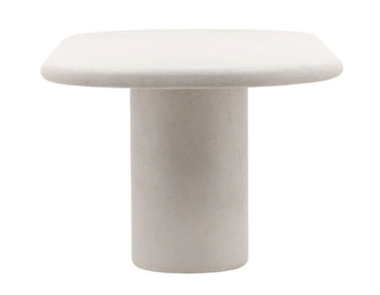Brand New 102" White Dove Concrete Outdoor Dining Table