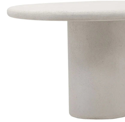 Brand New 102" White Dove Concrete Outdoor Dining Table