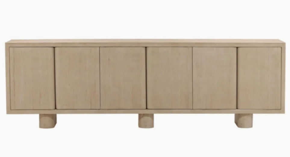 Gilda 108" Solid Reclaimed Wood 6 Door Sideboard