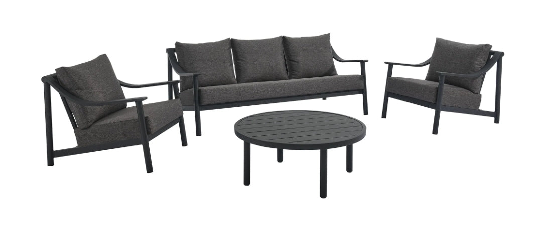 Granada Aluminum Furniture Collection - Gray Cushions