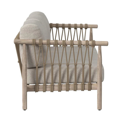 Ibiza Teak Sofa with Rope and Olefin cushions