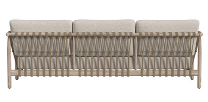 Ibiza Teak Sofa with Rope and Olefin cushions