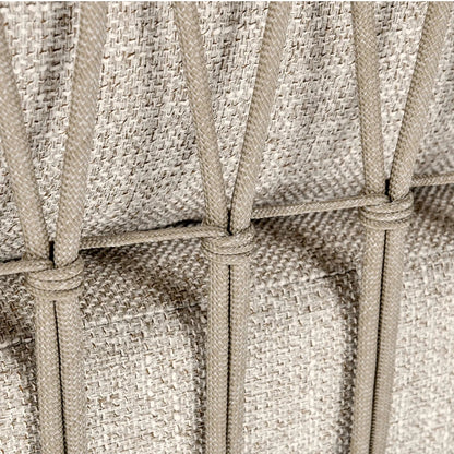 Ibiza Teak Sofa with Rope and Olefin cushions