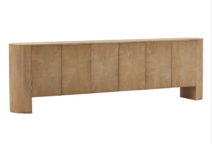 Maven Solid Elm Natural Wood Sideboard