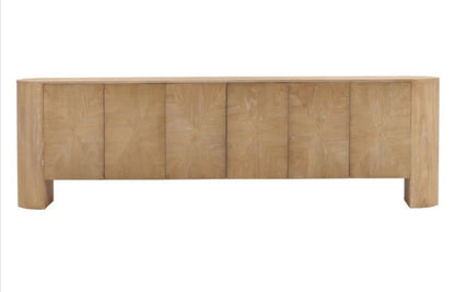 Maven Solid Elm Natural Wood Sideboard