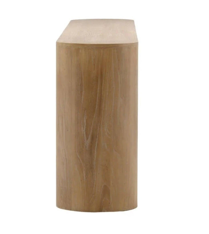 Maven Solid Elm Natural Wood Sideboard
