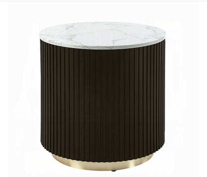 Panthere Marble Top Side Table
