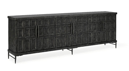 Naya Black Reclaimed Oak Cabinet