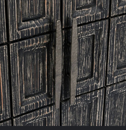 Naya Black Reclaimed Oak Cabinet