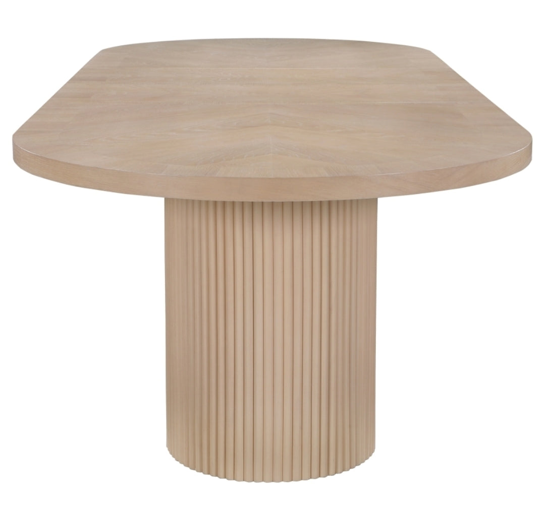 Monique Light Oak Wood Dining Table