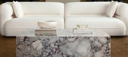 Arc Viola Marble Coffee Table