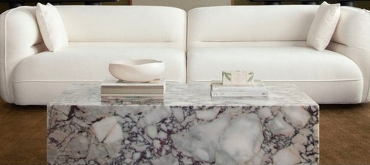 Arc Viola Marble Coffee Table