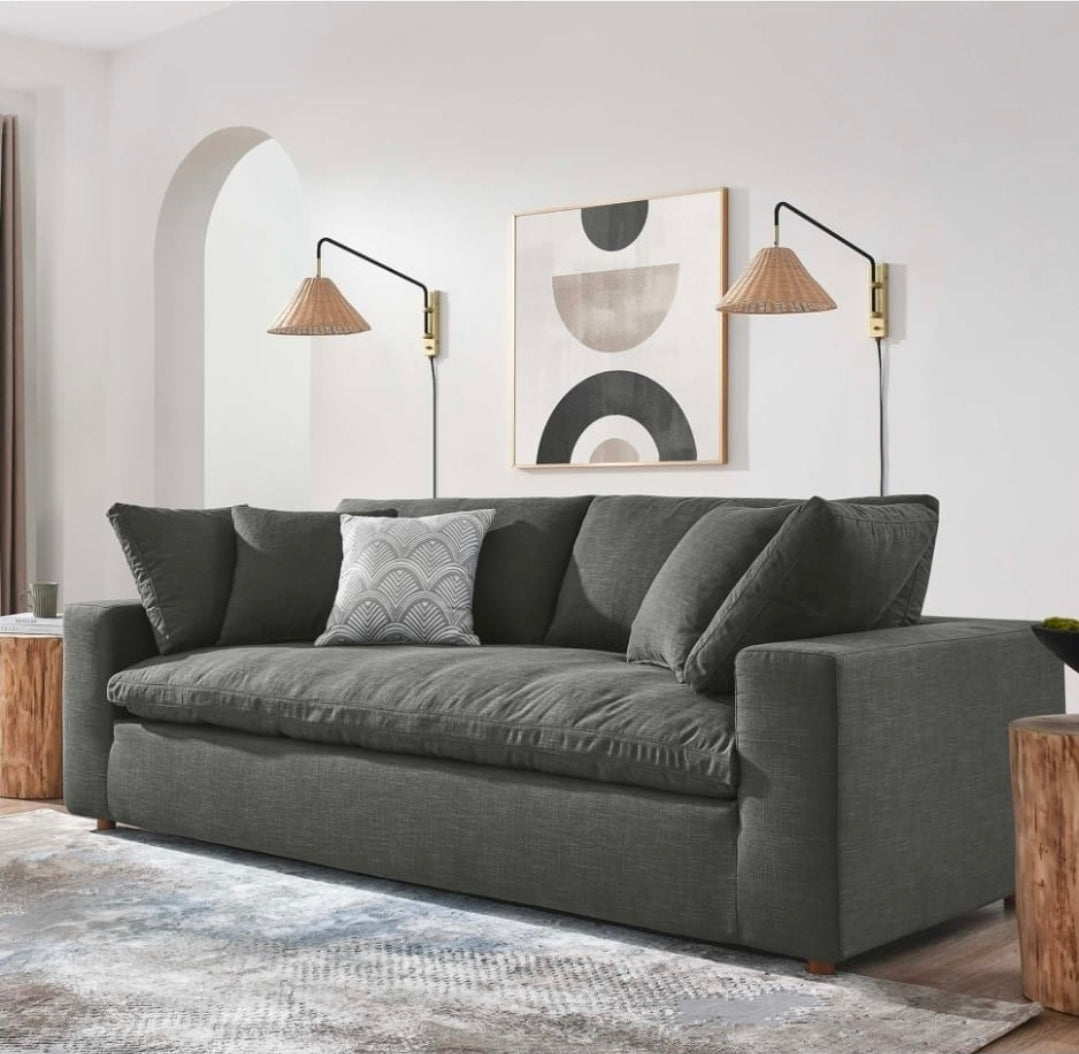 Mila Bench Sofa Gray