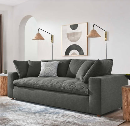 Mila Bench Sofa Gray