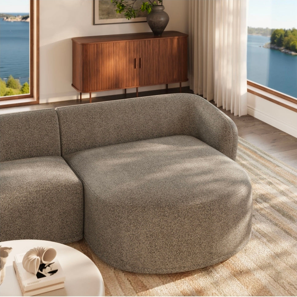 Faye sectional - Mushroom